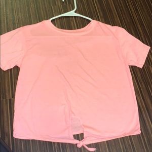 Pink Top that ties at the bottom